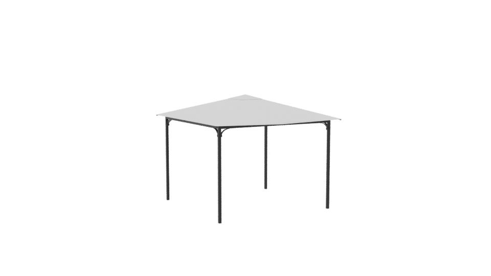White Canopy Tent 3D Model - Professional 3D Model Render 10