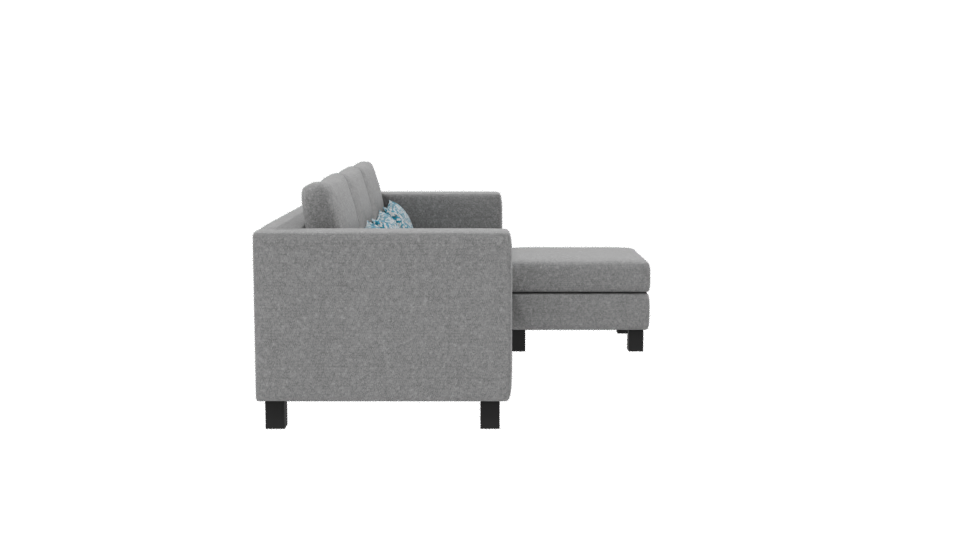 Stylish Grey Sofa 3D Model - Professional 3D Model Render 8