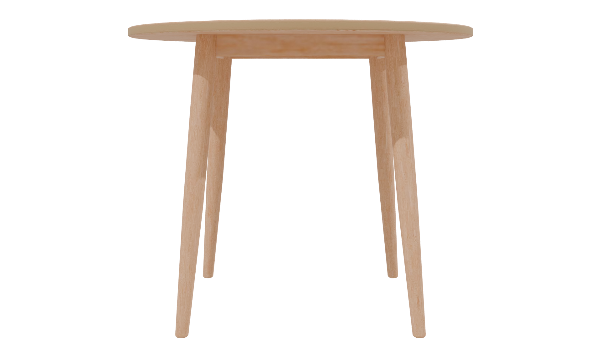 Elegant Round Wooden Table 3D - Professional 3D Model Render 2