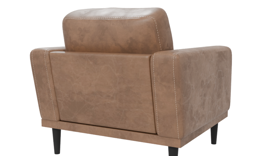 Stylish Modern Lounge Chair 3D - Professional 3D Model Render 6