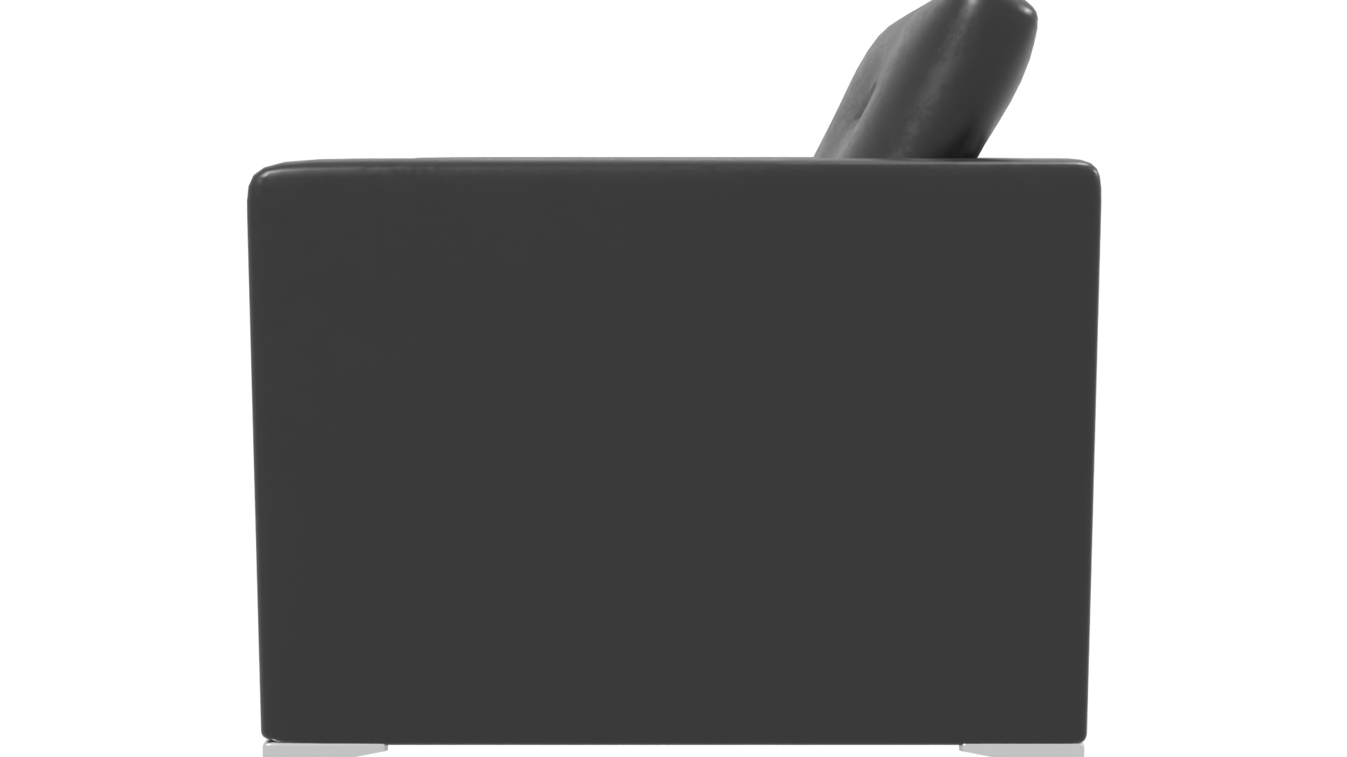 Stylish Modern Black Armchair 3D - Professional 3D Model Render 2