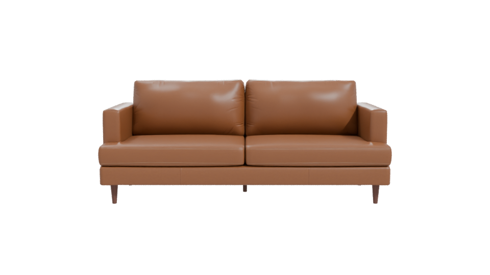 Modern Leather Sofa 3D Model - Professional 3D Model Render 11
