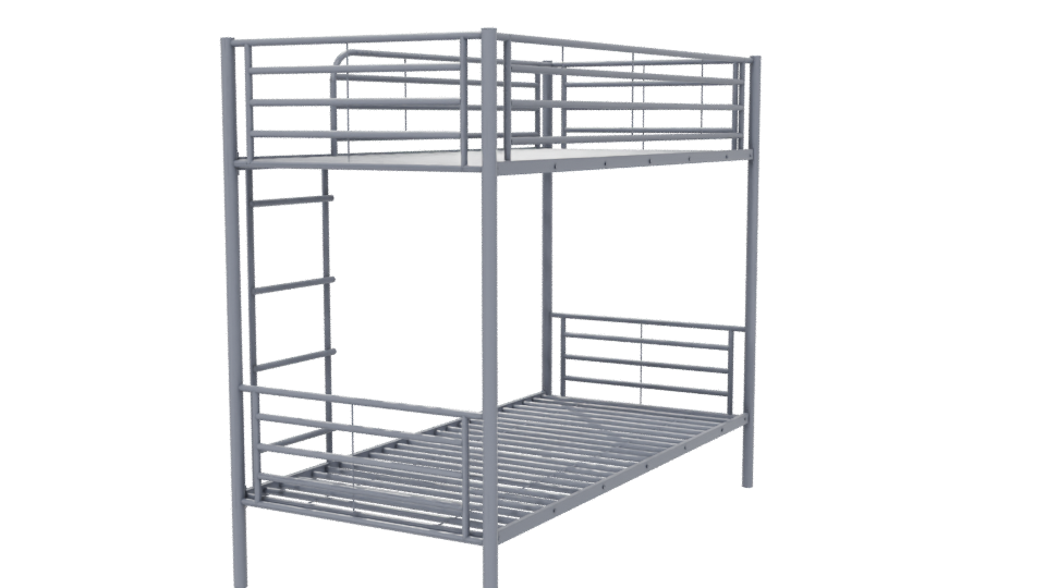 Stylish Bunk Bed 3D Model - Professional 3D Model Render 6