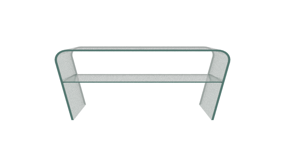 Modern Glass Coffee Table 3D - Professional 3D Model Render 5