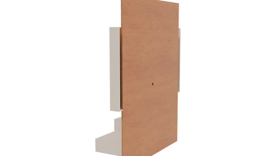 Modern Minimalist Wall Cabinet 3D - Professional 3D Model Render 3
