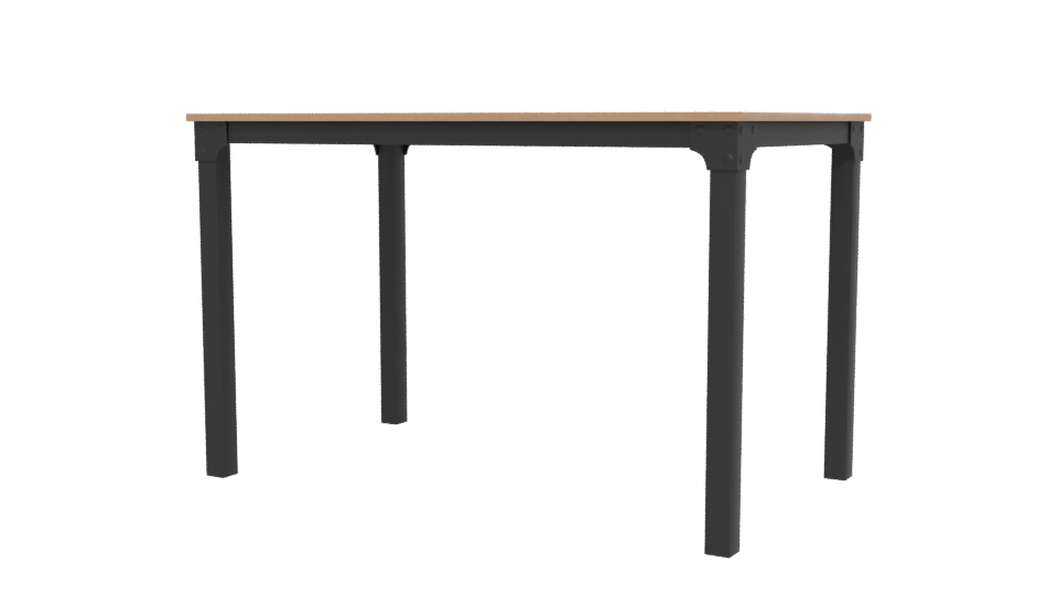 Stylish Minimalist Dining Table - Professional 3D Model Render 12