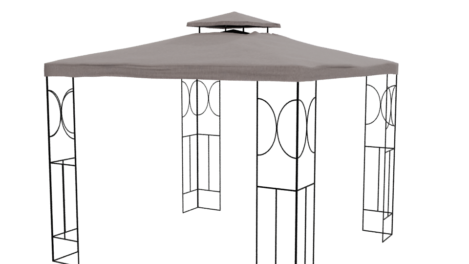 Stylish Outdoor Canopy Tent - Professional 3D Model Render 12