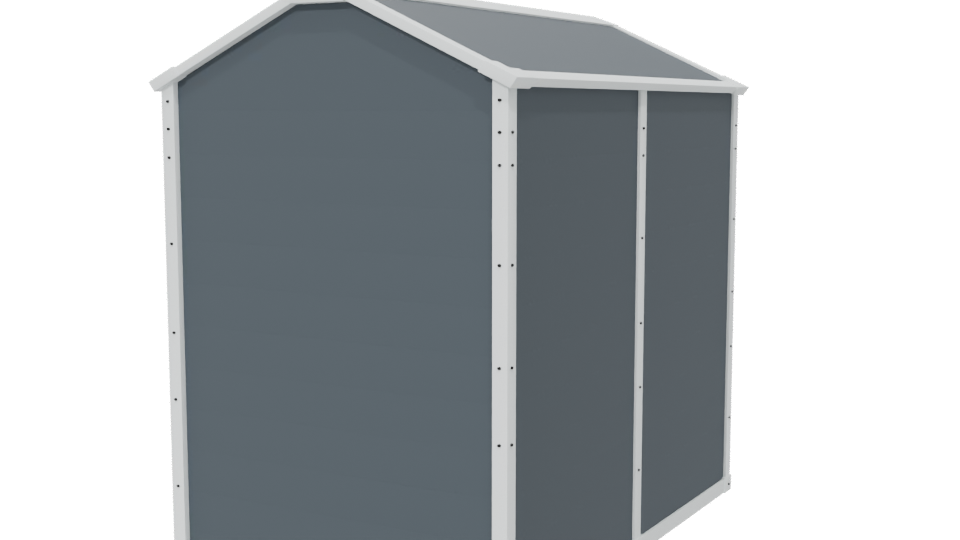 Stylish Storage Shed 3D Model - Professional 3D Model Render 6