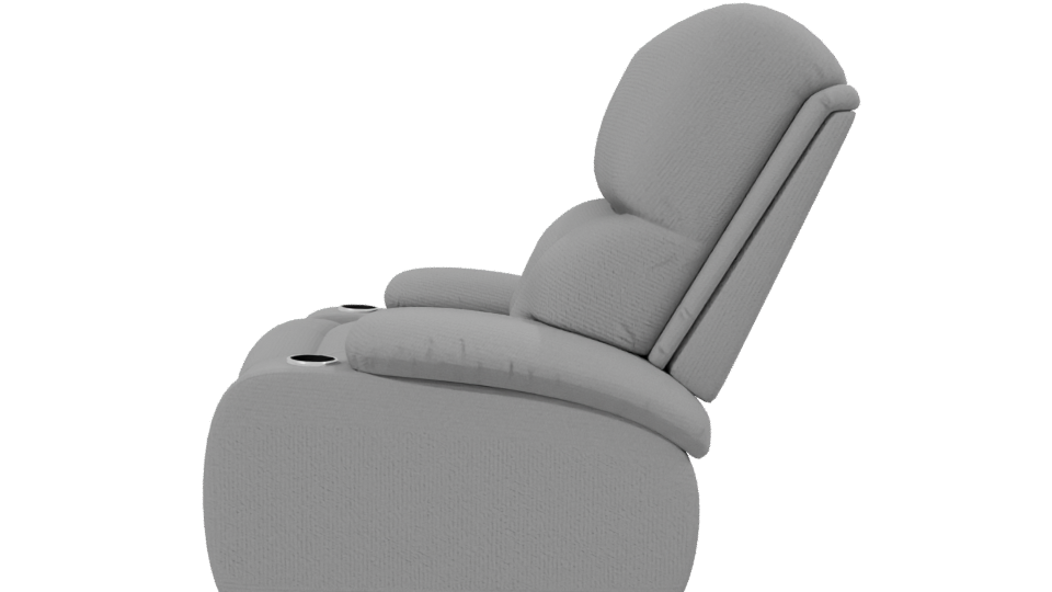 Contemporary Recliner Chair Model - Professional 3D Model Render 2
