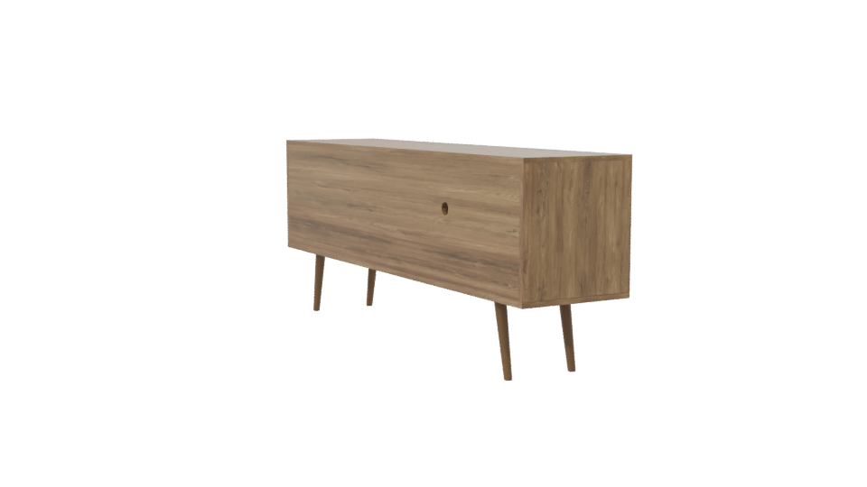 Stylish Wooden TV Stand 3D - Professional 3D Model Render 7