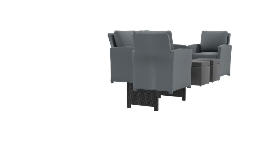 Stylish Outdoor Furniture Set 3D - Professional 3D Model Render 9