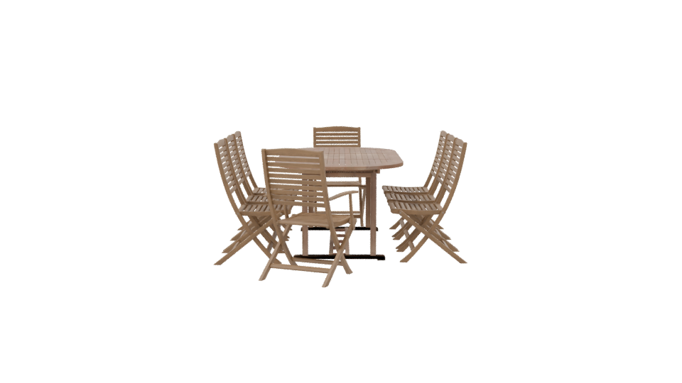 Stylish Outdoor Dining Set 3D - Professional 3D Model Render 8