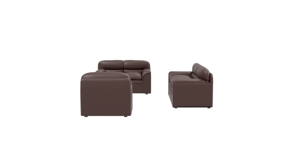 Modern Living Room Sofa Set 3D - Professional 3D Model Render 2