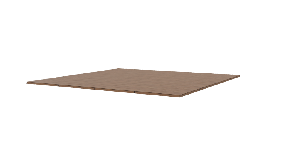 Wooden Panel Floor 3D Model - Professional 3D Model Render 6