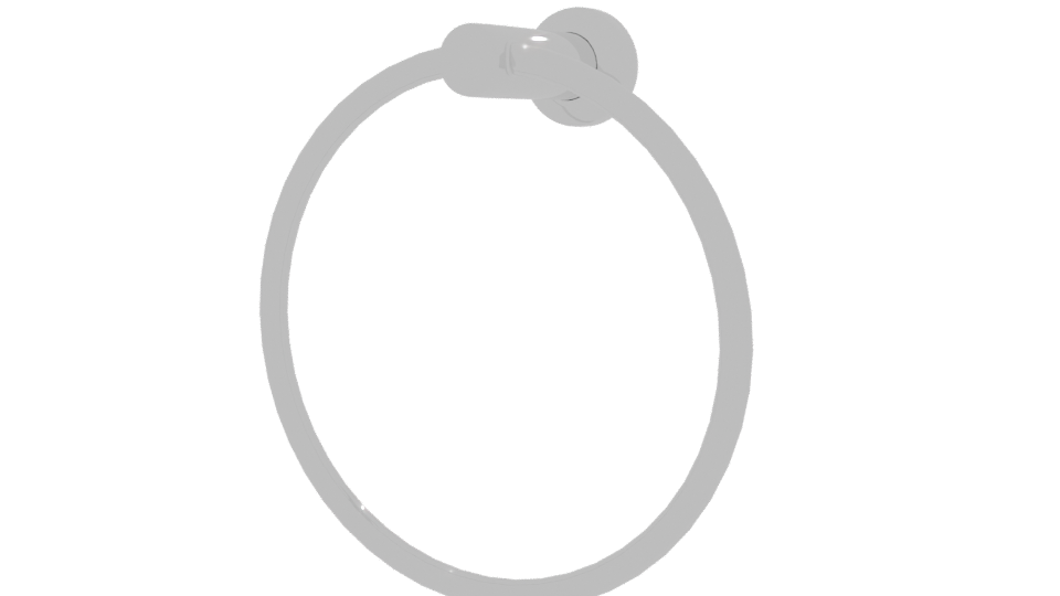 Elegant Circular Wall Ring 3D - Professional 3D Model Render 12