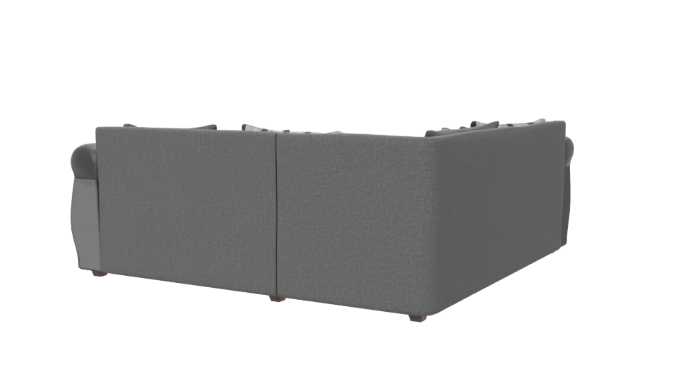 Contemporary Grey Sofa 3D Model - Professional 3D Model Render 6