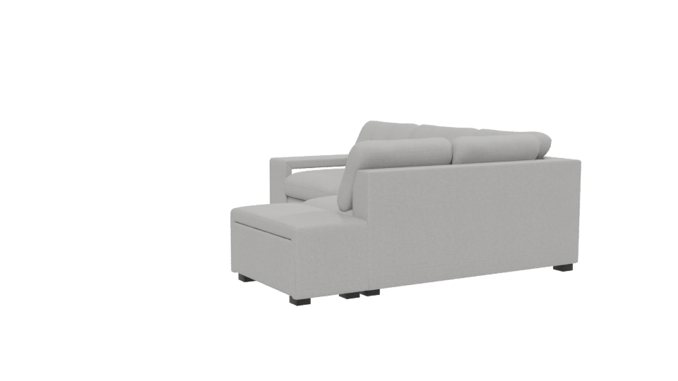 Stylish L-Shaped Sofa Model - Professional 3D Model Render 13