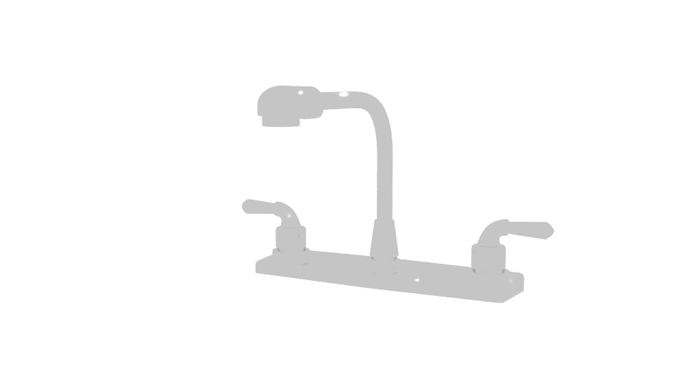 Stylish Kitchen Sink Faucet Model - Professional 3D Model Render 12