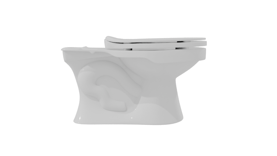 Contemporary Toilet Model 3D - Professional 3D Model Render 8