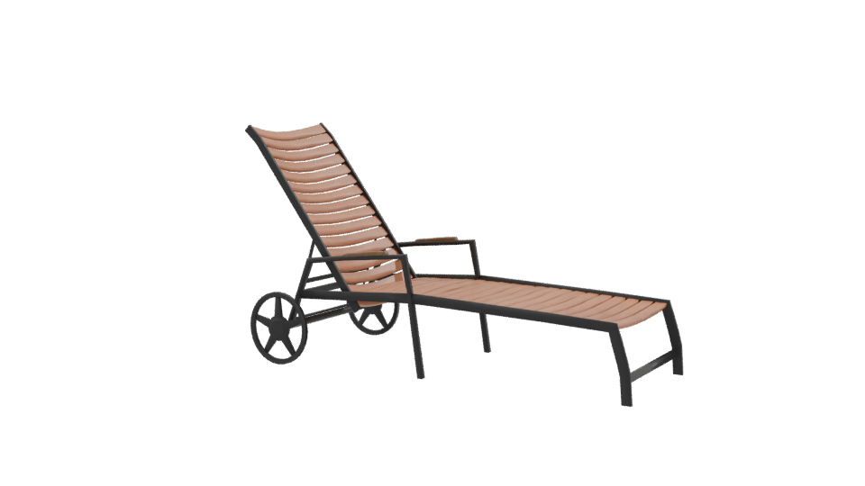 Reposera Flamingo Rueda Lounge Chair 3D - Professional 3D Model Render 9