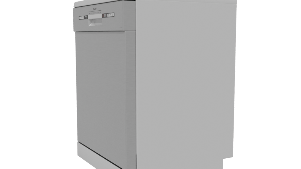 Sleek Stainless Steel Dishwasher 3D - Professional 3D Model Render 13