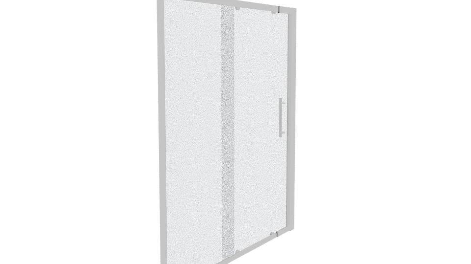 Modern Sliding Glass Door Model - Professional 3D Model Render 3