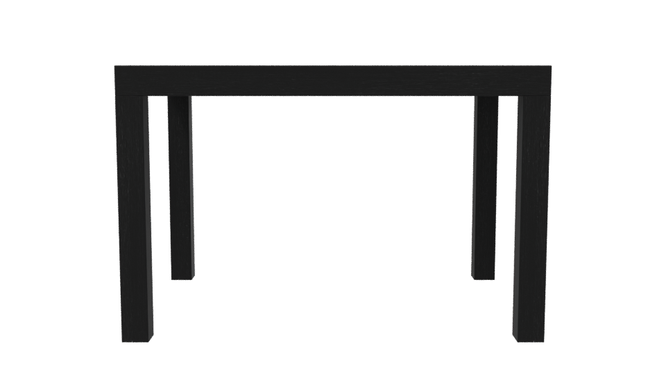 Stylish Black Wooden Table 3D - Professional 3D Model Render 8