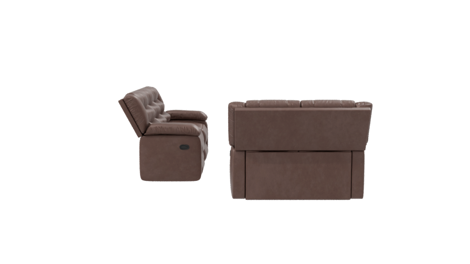 Comfortable Leather Sofa Set 3D - Professional 3D Model Render 8