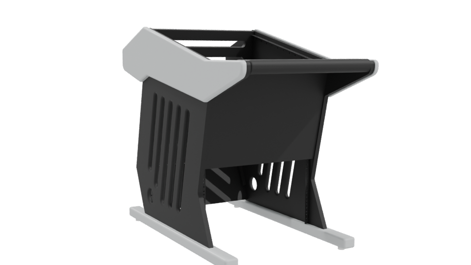 Industrial Waste Bin 3D Model - Professional 3D Model Render 10