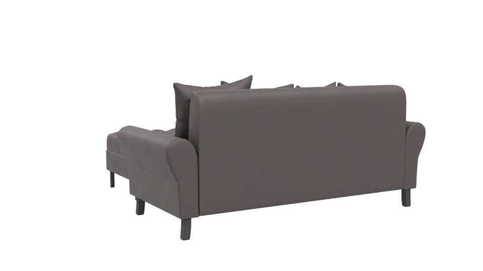 Modern Leather Sofa Set 3D - Professional 3D Model Render 4