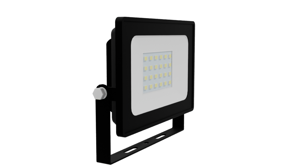 Reflector 20W LED Light 3D - Professional 3D Model Render 9