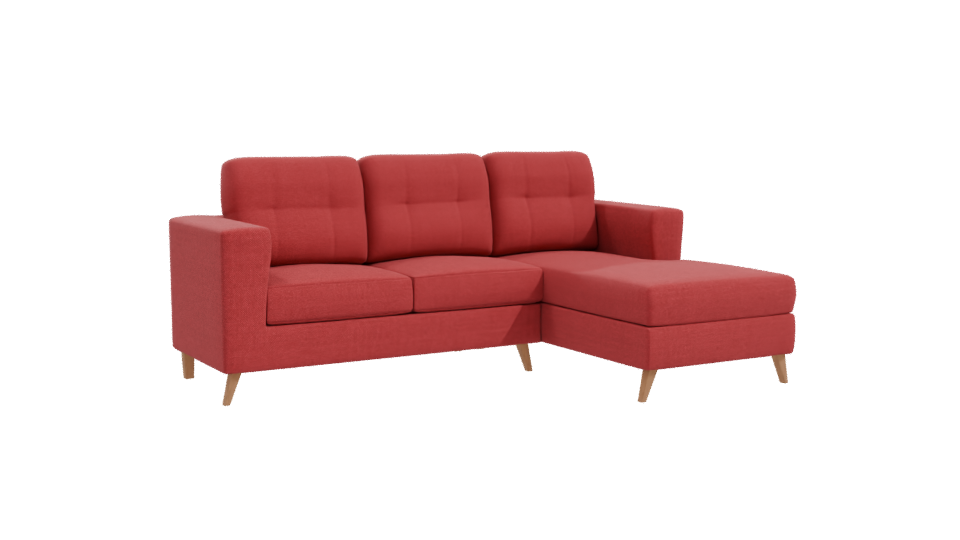 Stylish Modern Sectional Sofa 3D Model - Professional 3D Model Render 10