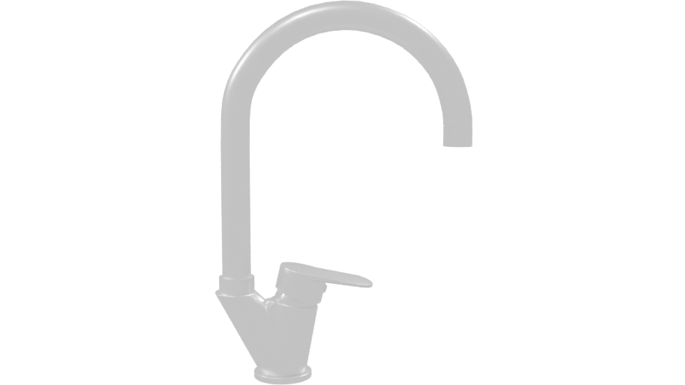 Sleek Modern Faucet 3D Model - Professional 3D Model Render 8