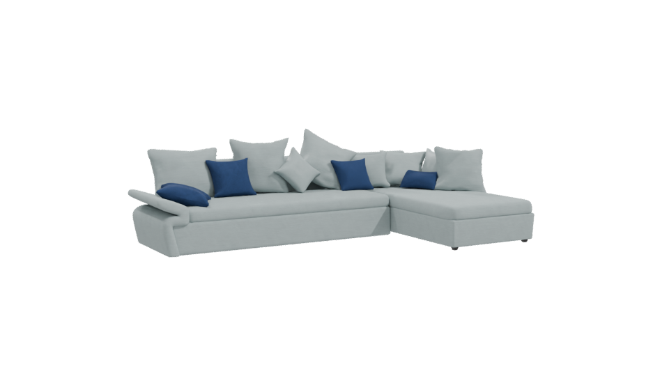 Cozy Sectional Sofa 3D Model - Professional 3D Model Render 10