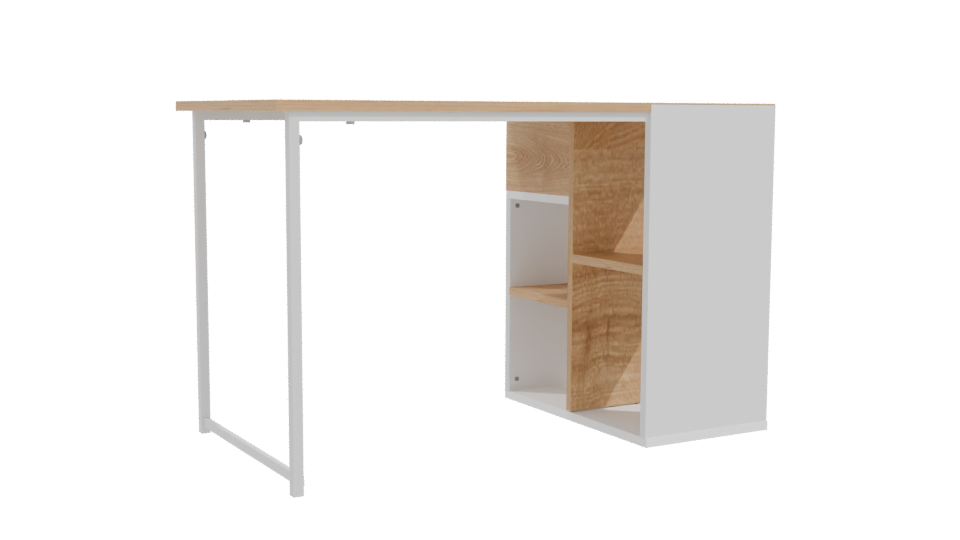 Minimalist Desk with Drawers 3D - Professional 3D Model Render 10