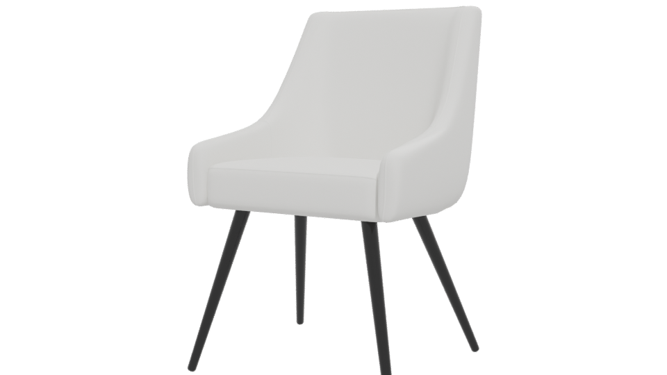 Sleek Modern Dining Chair 3D - Professional 3D Model Render 12