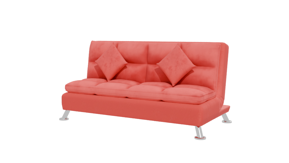 Stylish Red Sofa Chair 3D - Professional 3D Model Render 12