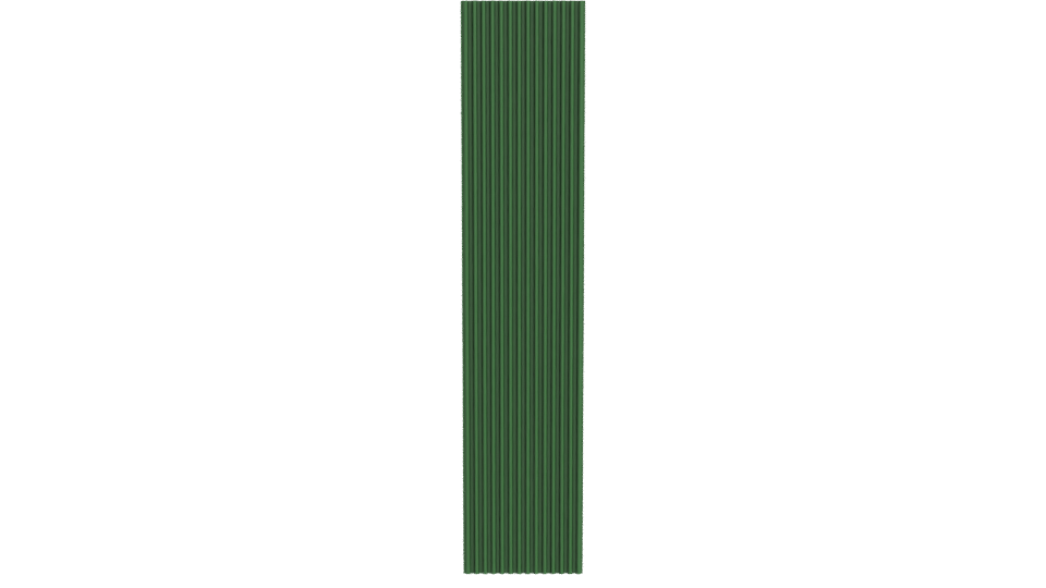 Stylized Green Vertical Strip 3D - Professional 3D Model Render 11