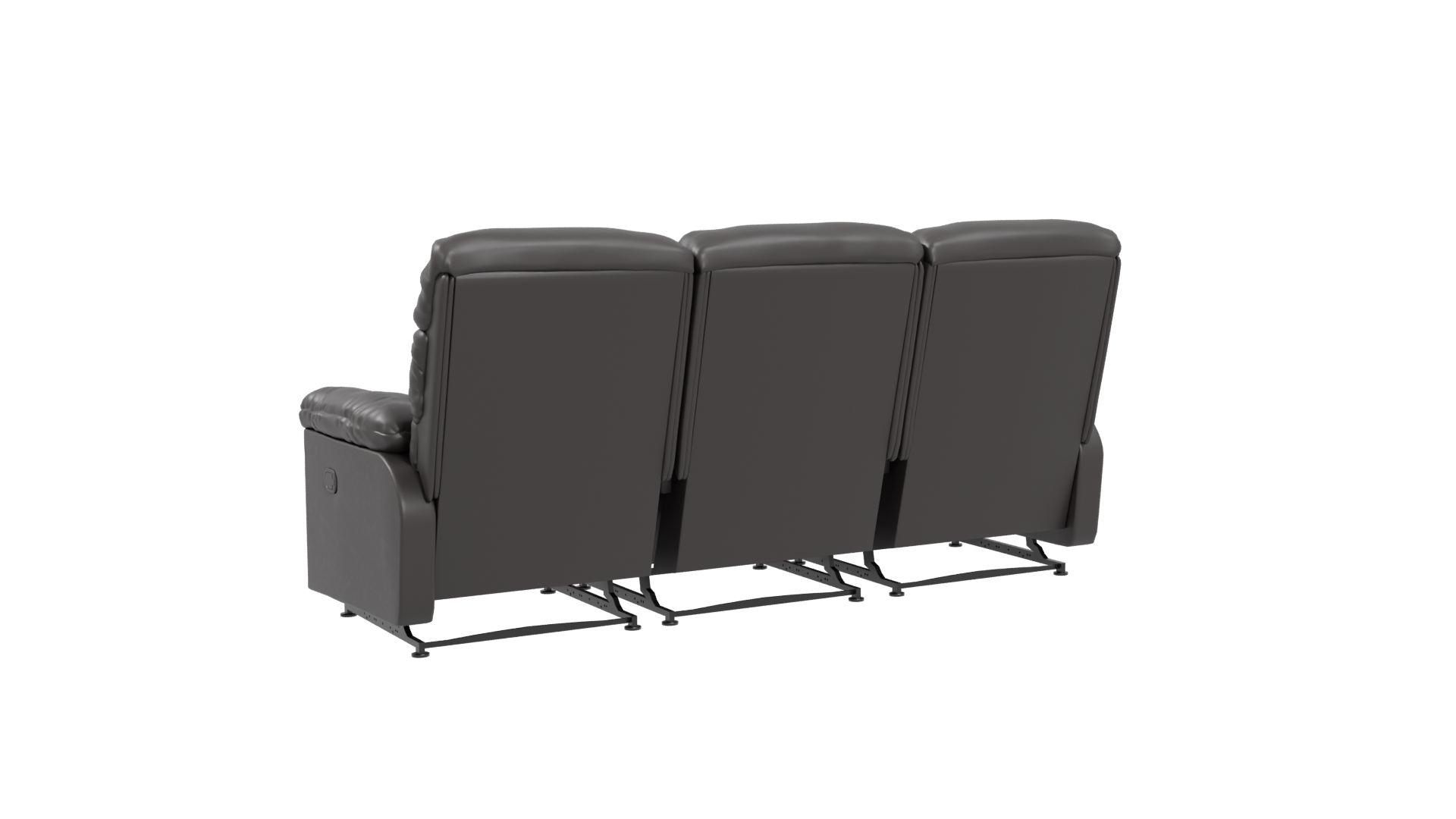 Reclinable Brown Couch 3D Model - Professional 3D Model Render 4