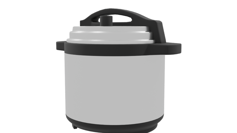 Stylish Kitchen Pressure Cooker 3D - Professional 3D Model Render 9