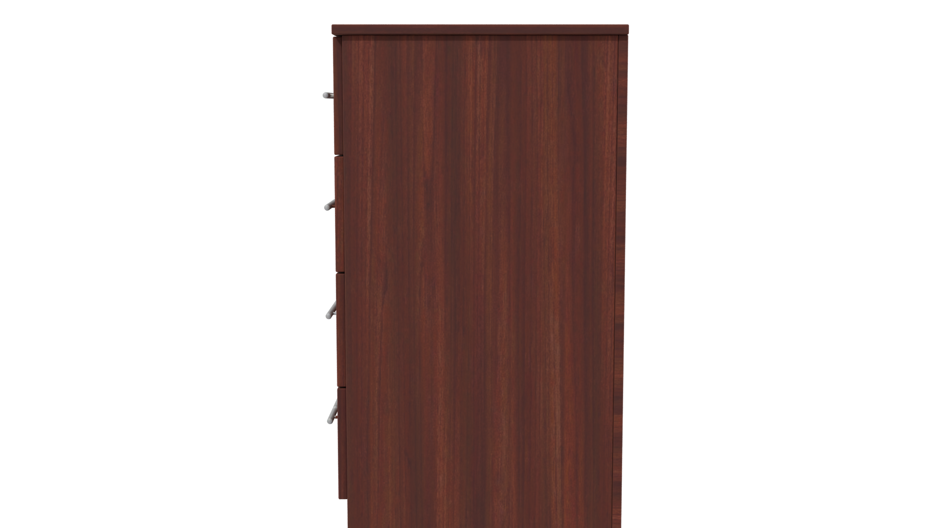 Contemporary Wooden Chest of Drawers 3D Model - Professional 3D Model Render 2