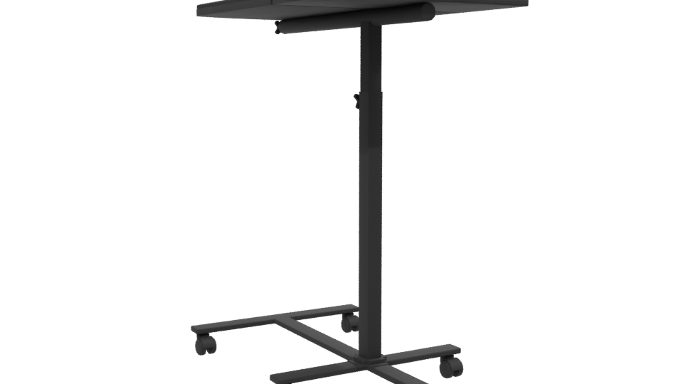 Adjustable Rolling Laptop Table 3D - Professional 3D Model Render 13