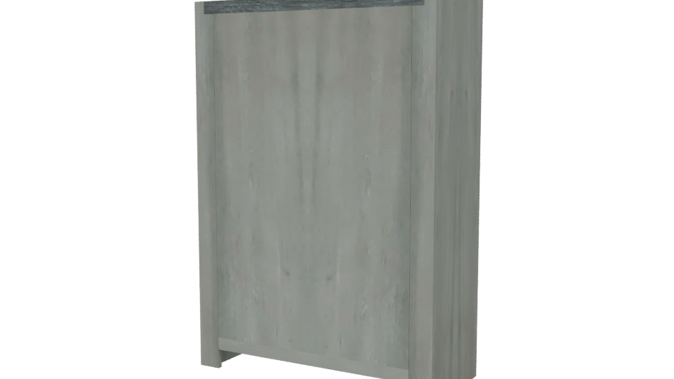 Contemporary Vertical Drawer Cabinet 3D Model - Professional 3D Model Render 6