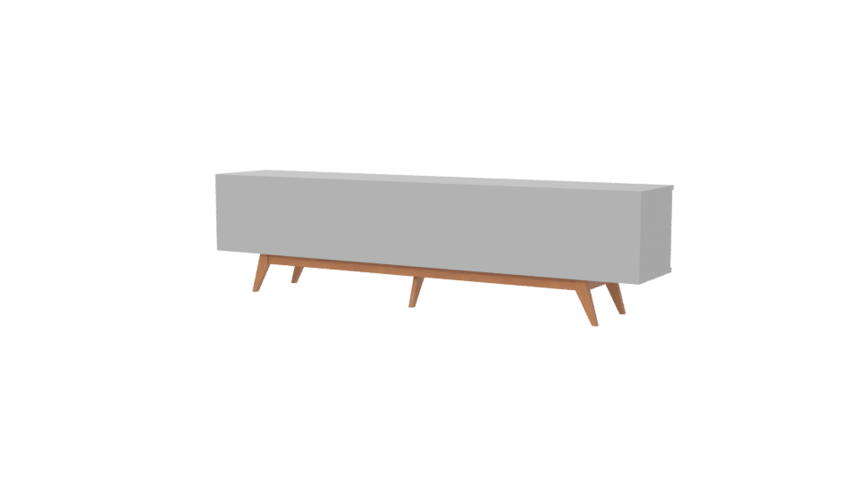Modern White Rack 3D Model - Professional 3D Model Render 6