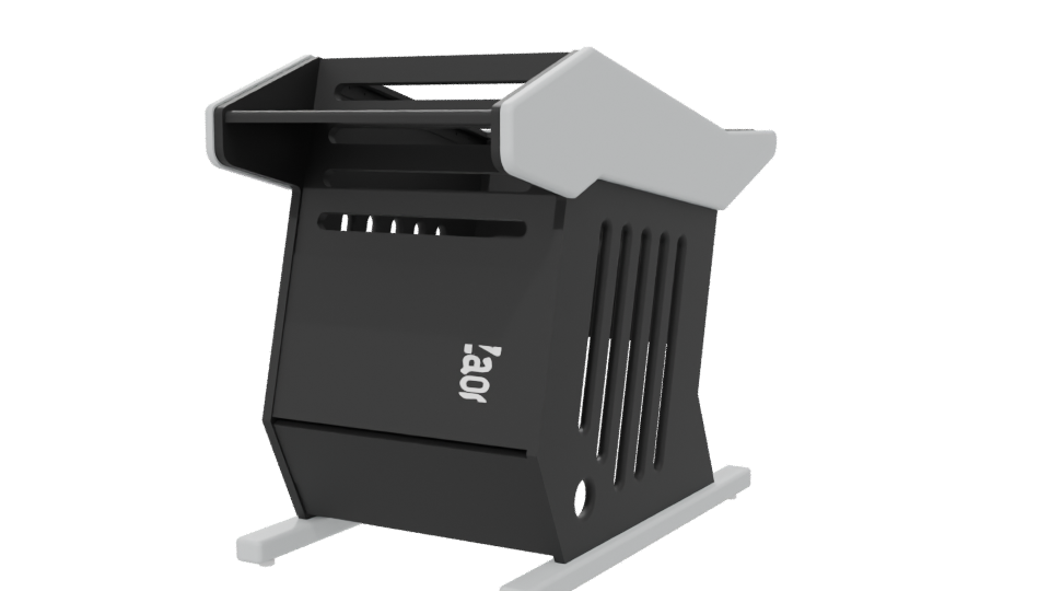 Industrial Waste Bin 3D Model - Professional 3D Model Render 6