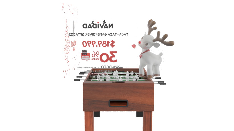 Foosball Table 3D Model - Professional 3D Model Render 5