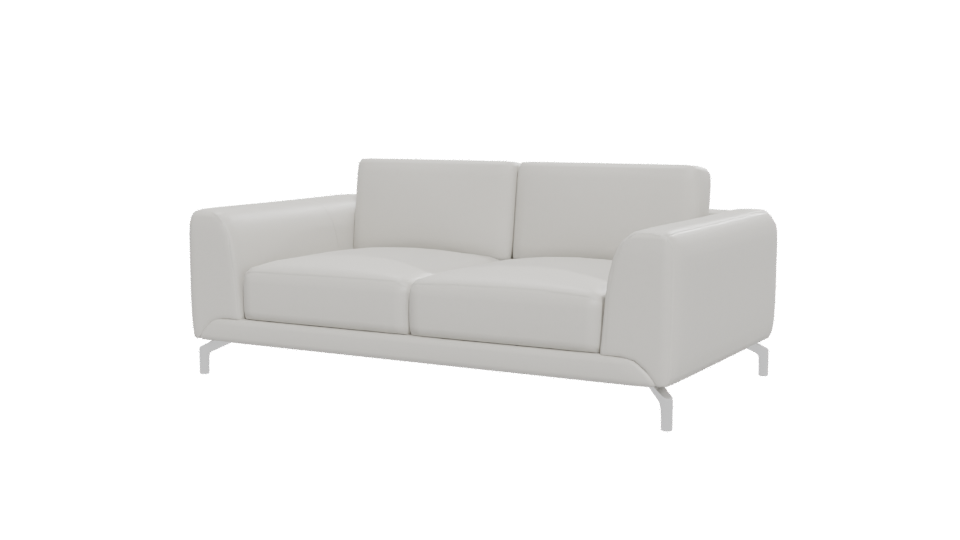 Contemporary White Sofa Model - Professional 3D Model Render 12