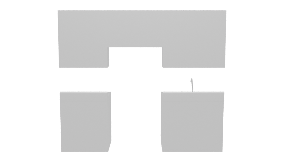 Sleek Modern Kitchen Cabinet Set - Professional 3D Model Render 5