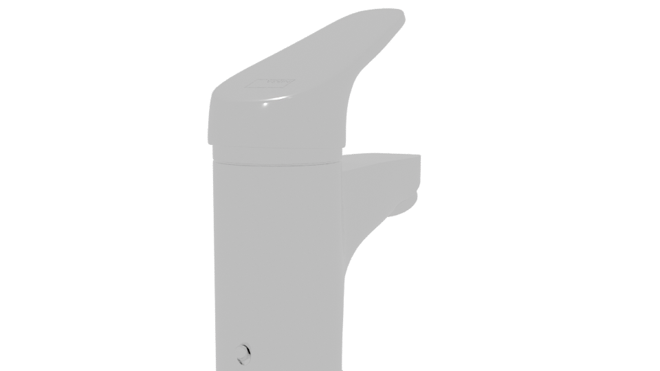 Stainless Steel Water Cooler Model - Professional 3D Model Render 6