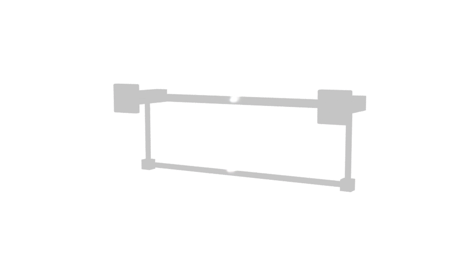 Modern Chrome Towel Rack 3D - Professional 3D Model Render 6